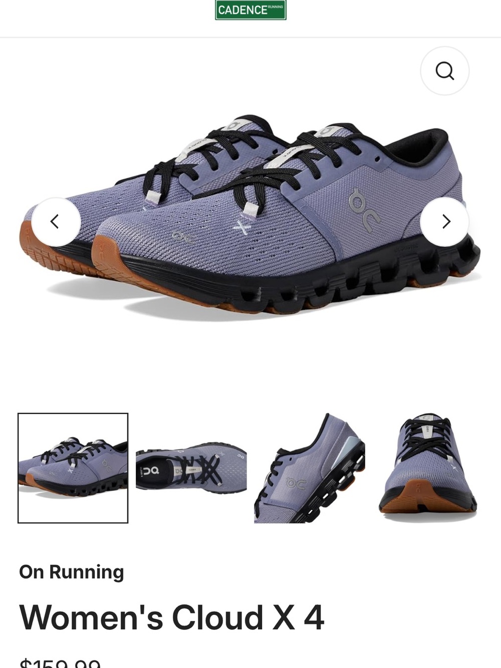 On Running Gray and Black Women's Athletic Shoes